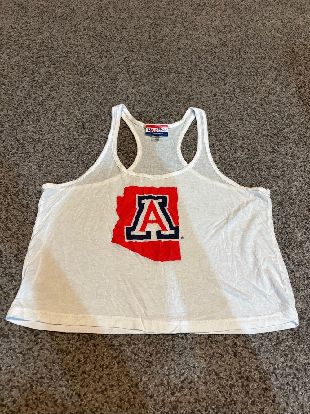 White Racerback Tank Top